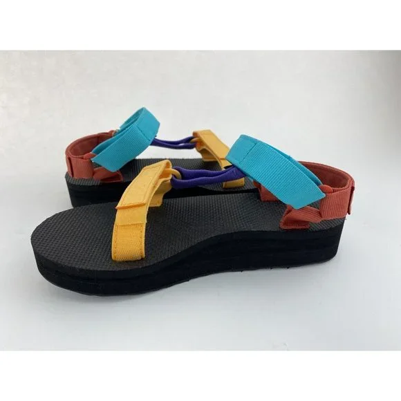 NEW Teva Midform Universal Multi Color Women's Sandals Straps Colorblock Strappy - Picture 11 of 12